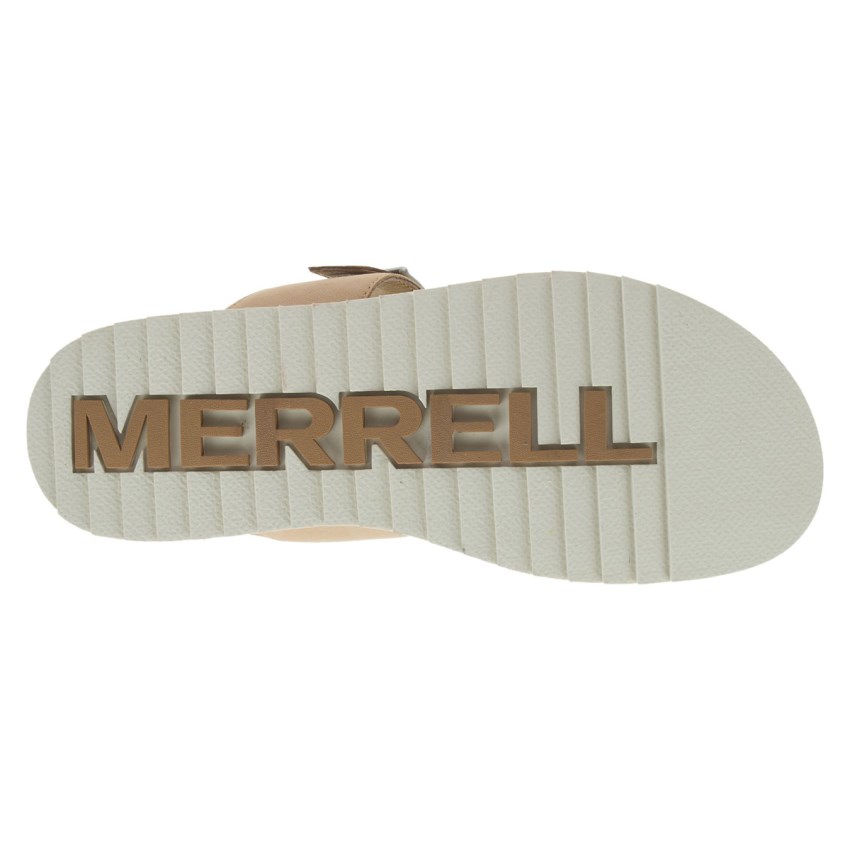 Claquette Merrell Juno Buckle Beige Femme | P.U.PXOH